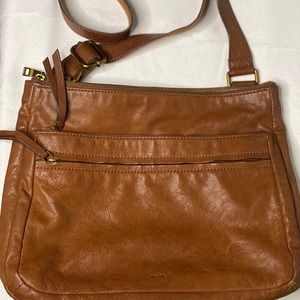 Super Soft Fossil Brown Leather Shoulder Bag